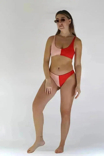 CORAL Bikini Set Minimal Sustainable Swimwear