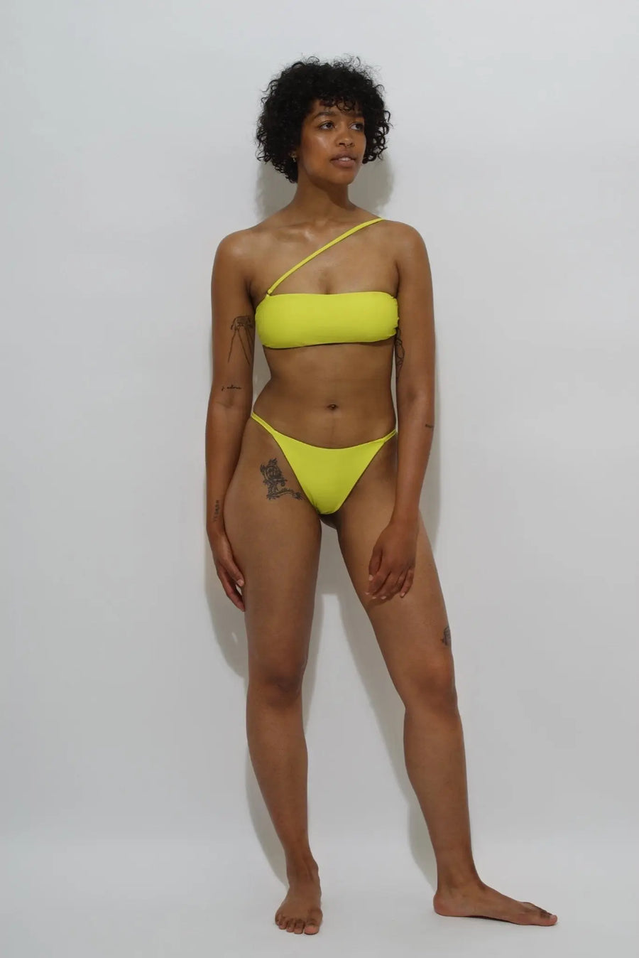 yellow and/or black bikini set minimalist sustainable made in Portugal women's swimwear fashion beach